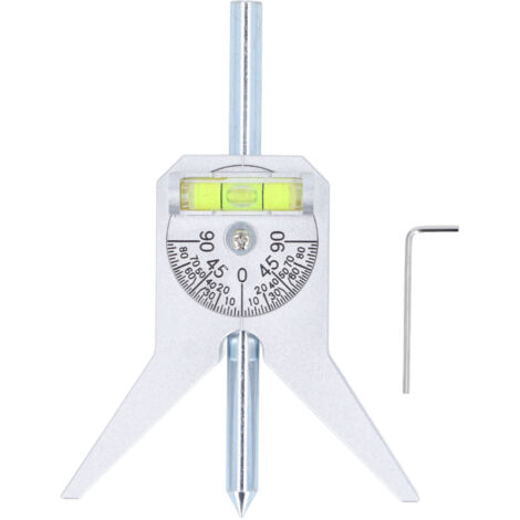 Outil de Centrage de Marqueur de Sécurité pour Tuyaux - Centrer et Mesurer Tuyaux - Pointeur de Centre - Matériau en Acier Inoxydable - 307g/15.5cm - 1 pièce + Clé Hexagonale