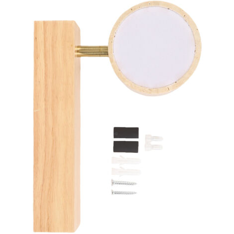 Applique Murale LED Rotative Lumière Chaude Bois Massif Pierre Lampe de Lit Fixe LSP-BRC Original (1/4)