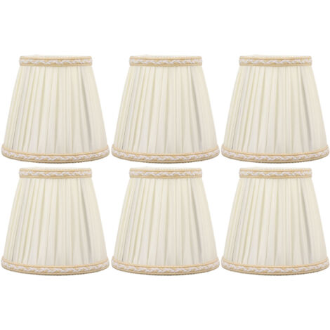 Lampes à Clip Fabric - 6PCS Abat-Jour en Tissu Résistant pour Chambre, Salon, Bureau - Dimensions 9cm/14cm/13cm (1/4)