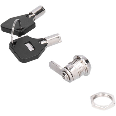 Serrure à Came pour Meubles de Bureau avec 2 Clés  Zinc Alloy  Installation Facile pour Ficheurs, Closet et Machines Vending  1 Lock (1/4)