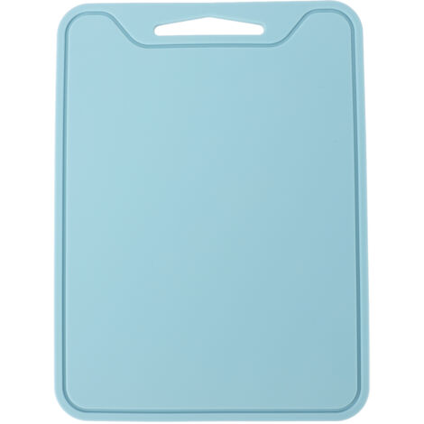 Planche à découper silicone portable anti-glissement et résistante aux ustensiles pour cuisine camping pique-nique bleu (1/5)