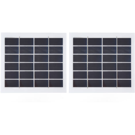 Panneau Solaire Portable 2 Pièces 2W 6V Silicone Haute Conversion Efficacité Mini Cellules Lumière Domestique (1/4)