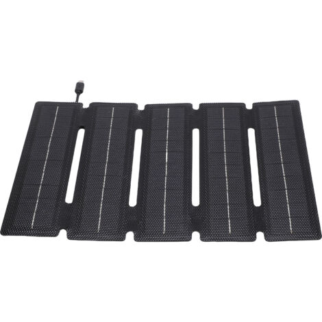 Panneau Solaire Portable 25W ETFE Ultramince 5 Sections Monocristallin pour Camping Voyage Plein Air (1/5)