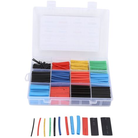 Heat Shrinkable Tube  560-Pièces  Kit Professionnel d'Isolation Thermorétractable pour Connexions Électriques et Filaires (1/4)