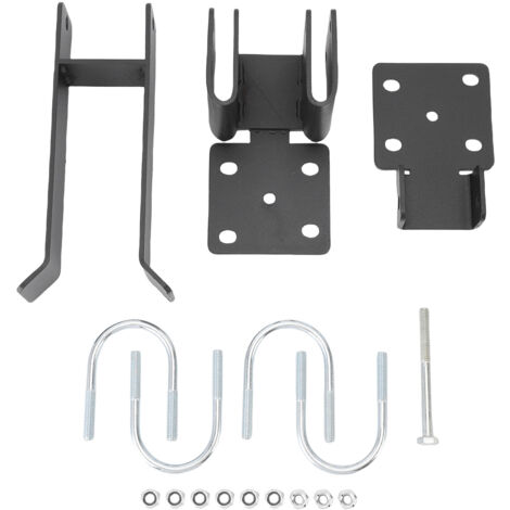 [Ment De Porte] Serrure Double à Bras Fort en Acier Carbone pour Tube Arrondi 1.375in - Ensemble 17 Pièces 175x100mm (1/5)