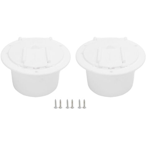Trappe électrique pour RV - Ensemble de 2 - Couverture à clipser et porte coulissante - ABS - 30A - Accessoire pour prise de courant (1/5)