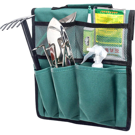[Poche de rangement pour outils de jardin] Yuexinghui [Cart/fourgonnette] [Polyester résistant] Sac de transport pour équipement jardinier (30x19cm), vert, 600D Oxford, 170g (1/4)