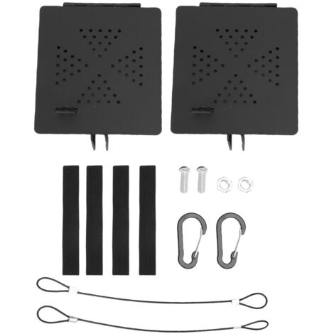 [RV Bumper End Cap] Capsule de protection pour bumper RV 4" (11.4x12.7cm) avec trous de ventilation - 2 caps en acier carbone pour fixation sécurisée des tuyaux - Kit 14 pièces (1/5)