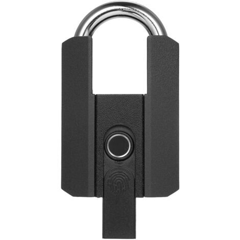 Serrure intelligente à empreinte digitale - 3 méthodes de déverrouillage (app, empreinte, clé) IP67 rechargeable par USB Type-C - Cadre en zinc et acier A3 - Dimensions 107x65x30mm, poids 445g (1/5)