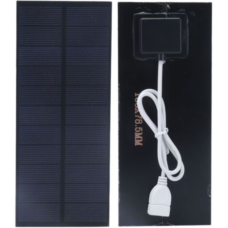 Panneau Solaire 2.5W - Chargeur Portable 5V - Monocristallin 188x78mm - Haute Efficacité pour Téléphone & GPS (1/4)