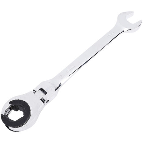 Clé en T Flexible Ratcheting 19mm - Manutention Nut Étanche - CRV - Fuel Brake AC Lines - 72 Crans - 180° Flexion (1/4)