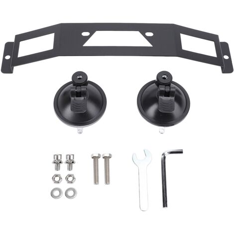 Kit d'Installation Support Voiture Satellite Mini - Monture Ventouse Alliage Acier, Portable, Accessoires Kit Fixation avec Ventouses, Trousse et Vis (2 Ventouses, 1 Écrou, 4 Vis) (1/4)