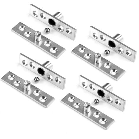 4 Paquets Paumelles de Porte Invisibles, Rotation 360°, 3.7 Inch, pivot secret en Acier Inoxydable pour porte sans Cadre (1/5)