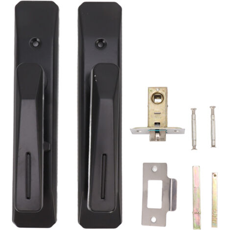 Poignée de Porte Rectangulaire pour Porte d'Entrée et Dressing Noir (1/5)