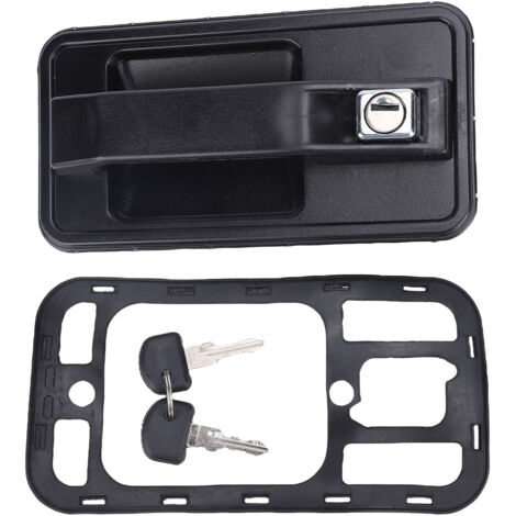 Poignée de Porte Extérieure avec Clé pour Talbot Express/Fiat Ducato/Citroen C25/Peugeot J5 1981-1994 - ABS - Pack Complet (Poignée, 2 Clés, Joint) (1/4)