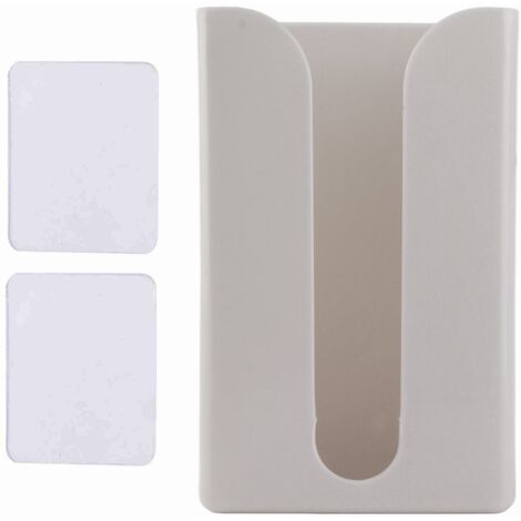 Porte-Roues Abs Double Usage Sans Perçage 12x8x19cm Gris (1/4)