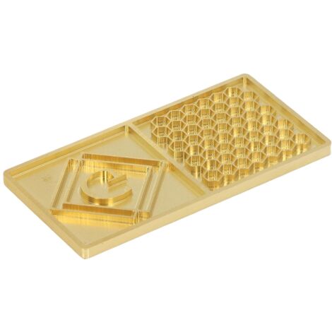 Tampon de Cuivre pour Cubes de Whisky et Cocktails - Ice Cube Stamp avec Impression Artistique en Cuivre, Accessoire pour Bar et Grands Cubes Transparents (1/5)