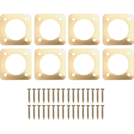Protecteur de Trou pour Nichoir Métal Galvanisé 8PCS 1,4 Pouces pour Maisons d'Oiseaux Bleus de l'Est, Porte Anti-Chat avec 32 Vis (1/5)