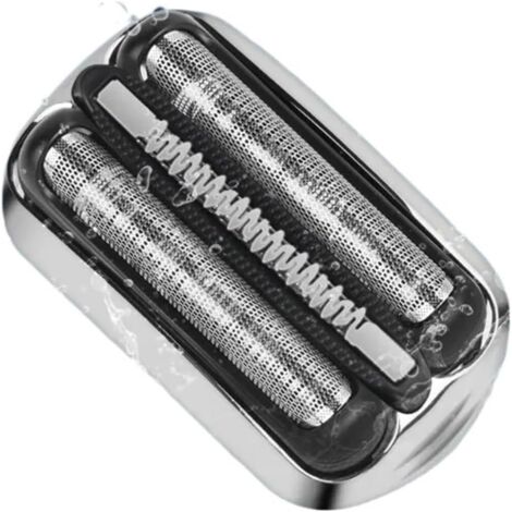 Tête de Remplacement pour Rasoir Braun Série 5/6/7 - Ensemble Microfile et Bloc Cutter 73B, Microfile Ultra-Fine Flexibles et Auto-Affûtage (1/4)