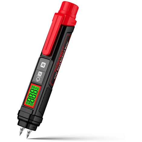 Testeur d'Humidité Bois Digital HT67 HABOTEST avec 2 Pins Professionnel pour Bois et Matériaux Construction, Mesure 0-58% Portable avec Écran Tri-Couleur et Arrêt Automatique (1/5)
