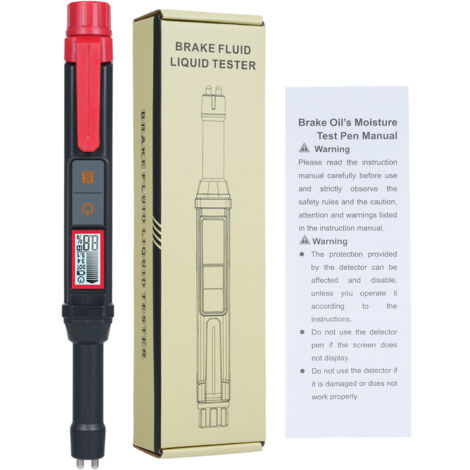 Testeur de Liquide de Freins HT663 pour Véhicules Auto/Moto (ABS, LCD, 204mm) avec Alarmes Sonores et Lumineuses, Fonction de Maintien de Données et Arrêt Automatique (1/4)