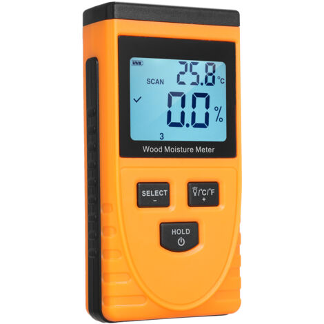 Testeur d'Humidité Bois GM630 Digital LCD Portable Gears Switchable avec Piles 9V 6F22 (1/5)
