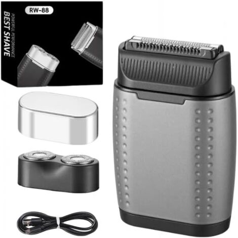 Tondeuse électrique homme - Zinco Groom Pro - Nouveau modèle - Rotative corporelle rechargeable portable IPX6