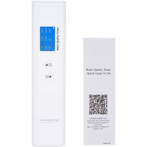 Détecteur de qualité d'eau 6-in-1 pour analyses TDS, TOC, COD, UV275, EC & température avec fonction de classement intelligent, sonde haute sensibilité et certification IP67 (1/5)