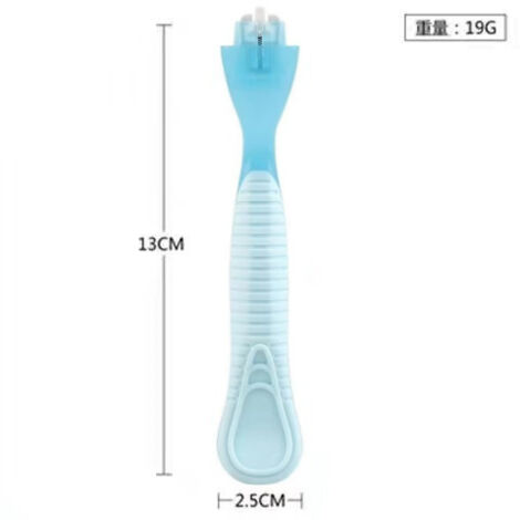 Rasoir de sécurité pour femme à 3 lames en acier inoxydable - kit complet avec 4 têtes de rechange (idéal pour jambes, aisselles, maillot) (1/4)