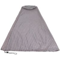 Housse imperméable pour poêle Chiminea, housse anti-poussière pour chauffage d'extérieur, jardin, cour arrière Grid 122 x 21 x 61 cm