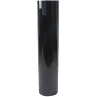 Rouleau de vinyle adhésif antistatique avec support PET, 21 x 5 x 5 cm, souple, noir, permanent, pour la publicité