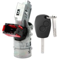 Barillet de contact de démarrage avec clé, Cylindre de serrure de contact de démarrage avec clé, Modèle 7701208408, Matériau fer, Complet avec 1 cylindre et 1 clé