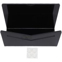 Porte-lettres de bureau en acrylique anti-glissant pour organisation de courrier à domicile et bureau noir