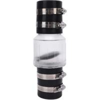 Clapet Anti-Retour pour Pompe de Relevage en ABS Transparent avec Clapet à Ressort - Connexion 304 et Joints Inclus - 1-1/2 Pouce
