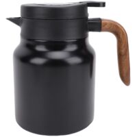 Thermal Coffee Carafe 316 Stainless Steel Insulated Vacuum Coffee Kettle 1000ml Noir Mat pour Café Thé Milk Juice avec Infuseur et Display