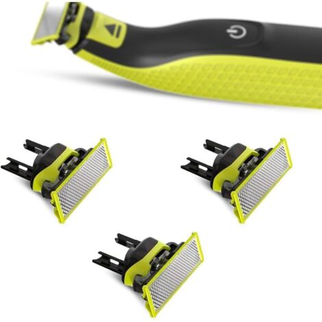 Lames de rechange en T pour rasoirs Philips OneBlade, pour tondeuses électriques à lame unique (lot de 3) (1/4)