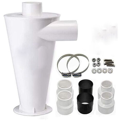 Dépoussiéreur à cyclone,Aspirateur séparateur collecteur de filtre,Kits d’accessoires Dépoussiéreur à cyclone,Cyclone Filtre pour aspirateur Collecteur de Poussière Séparateur Industriel