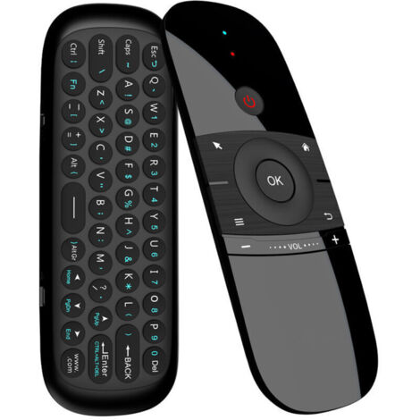 Télécommande Air Mouse sans fil 2,4 GHz – Clavier intégré 45 touches – Capteur gyroscopique 6 axes – Compatible Android TV et PC (1/4)