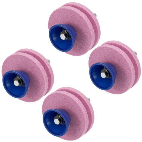 Affûteur de lame de tondeuse à gazon durable pour outils de jardin, perceuse électrique, double couche, 4 pièce (rose) (1/5)