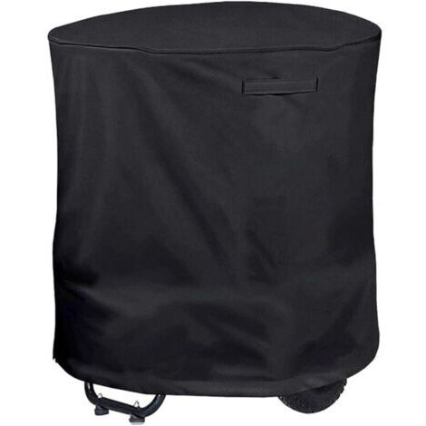 Housse imperméable et robuste pour broyeur de branches et de feuilles (85 x 110 cm), noire (1/4)