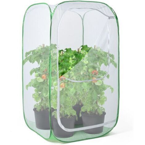 Enclos extérieur en maille de 91 cm, protection contre les parasites, les oiseaux et les nuisibles pour fruits, légumes, fleurs et herbes, cage escamotable 61 x 61 x 91 cm (1/4)