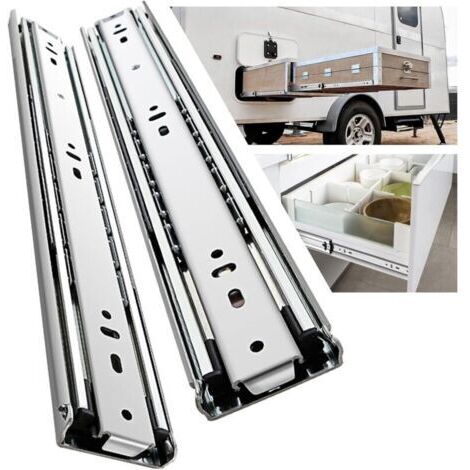 Tigrezy – Glissières tiroir 400mm – Coulisse à roulement à billes – Charge maximale 68 kg – Installation facile – Acier galvanisé résistant à la corrosion (1/4)