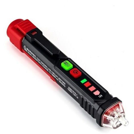 Détecteur de Tension sans Contact, Testeur de Tension avec Sensibilité Réglable, Testeur Électrique, Testeur de Fil de Phase sans Contact VT200 (1/4)