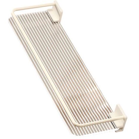 Étagère de salle de bain, blanc crème, convient pour salle de bain, cuisine, 30 x 10 x 4 cm (1/4)