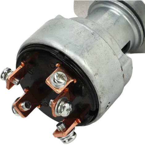 Interrupteur d'allumage 183827 – Interrupteur à clé pour moteurs Kubota D722 D902 D1005 D1105 D1305 V1205 V1305 V1505 – Alliage d'aluminium (1/4)