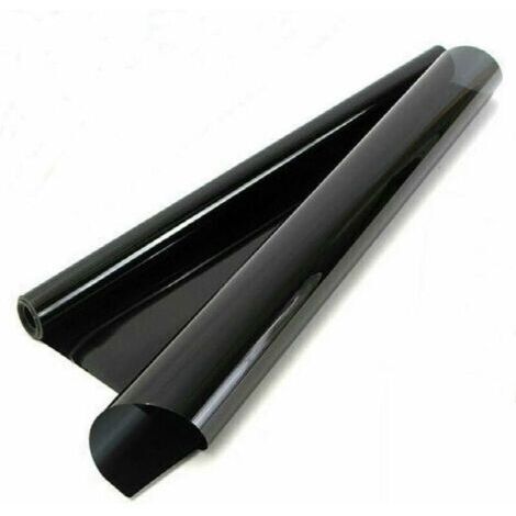Film teinté voiture 300x50cm  Noir très foncé 15% VLT  PET  Protection UV 50%  Confidentialité et réduction chaleur
