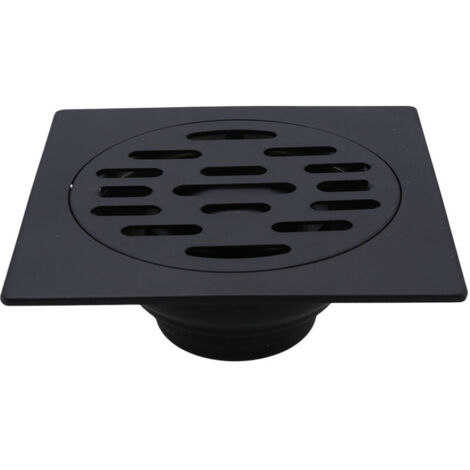 Black-Deodorant Siphon de sol pour salle de douche Siphon de sol en acier inoxydable Lavabo de salle de bain Siphon de sol Machine à laver Toilettes Douche Siphon de sol de cuisine (Siphon de sol ordi (1/4)