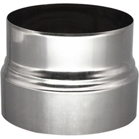 Réducteur de tuyau de poêle 120 mm à 110 mm - Raccord en acier inoxydable - Réducteur de cheminée