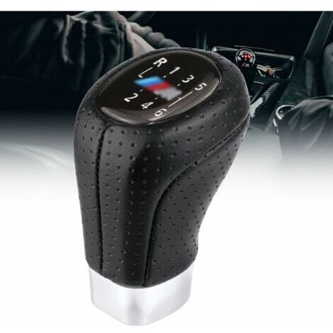 Pommeau de Levier de Vitesse 6 Vitesses BMW E34 E36 E38 E39 E46 E53 E60 E61 E63 E64 E83 E90 E91 E92 E93 Remplacement Ergonomique Noir