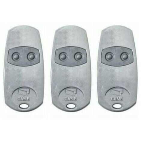 Telecommande d'origine Came TOP432EE 3 pieces. Frequence de code fixe 433,92 MHz